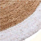 Jute Vloerkleed Met Witte Rand - ˜120 cm
