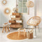 Jute Vloerkleed Met Witte Rand - ˜120 cm