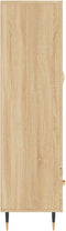 vidaXL - Hoge - kast - 69,5x31x115 - cm - bewerkt - hout - sonoma - eikenkleurig
