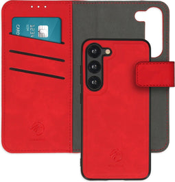 iMoshion Hoesje Geschikt voor Samsung Galaxy S23 Hoesje Met Pasjeshouder - iMoshion Uitneembare 2-in-1 Luxe Bookcase - Rood