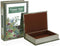 Decoratieve Doos Versa Flower Atlas Boek Canvas Spiegel Hout MDF 7 x 30 x 21 cm