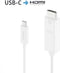 PureLink IS2200-030 - USB-C naar HDMI Kabel - 300cm - Wit