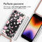 iMoshion Hoesje Geschikt voor iPhone SE (2022) / SE (2020) / 8 / 7 Hoesje Met Koord - iMoshion Design Hoesje met Koord - Roze / Transparant / Blossom Watercolor