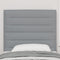vidaXL - Hoofdbord - met - Lijnen - Design - Lichtgrijs - 90 - cm - Stof