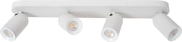 Lucide PUNCH - Plafondspot 4xGU10 - Dimbaar - Wit