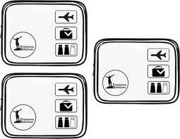 Promessa-Solutions Toilettas - Transparante toilettas - Waterafstotend - 3 stuks