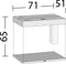 Juwel Aquarium Lido 200 Led 71x51x65 cm Wit Ca. 200 L