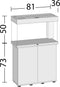 Juwel Aquarium Rio 125 Led 80x35x50 cm - Aquaria - Wit Ca. 125 L
