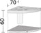 Juwel Aquarium Trigon 190 Led 70x70x60 cm - Aquaria - Wit Ca. 190 L