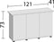 Juwel Kast Rio 240 Sbx 121x41x73 cm - Aquariummeubel - Donker Hout