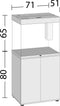 Juwel Lido 200 LED Aquarium - Zwart - 200L - 71 x 51 x 65 cm