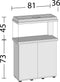 Juwel Primo 110 Aquarium - 81 x 36 x 45 cm - 110 L - Zwart