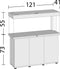 Juwel Rio 240 LED Aquarium - Houtkleur - 240L - 121 x 41 x 50 cm