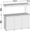 Juwel Rio 450 LED Aquarium - Wit - 450L - 151 x 51 x 66 cm