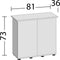 Juwel Rio Aquariumkast - 81x36x73 cm - 125 L - Licht Hout