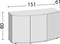 Juwel Vision Aquariumkast - Zwart - 151 x 61 x 81 cm