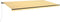 vidaXL - Luifel - handmatig - uittrekbaar - 600x350 - cm - geel - en - wit