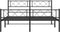 vidaXL - Bedframe - met - hoofd- - en - voeteneinde - metaal - zwart - 120x200 - cm