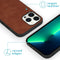 iMoshion Hoesje Geschikt voor iPhone 13 Pro Max Hoesje Met Pasjeshouder - iMoshion Uitneembare 2-in-1 Luxe Bookcase - Bruin