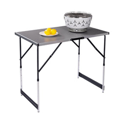 Woltu Inklapbare Tafel 60x100 cm - Verstelbaar in 4 Hoogtes (73-94 cm) - Grijs