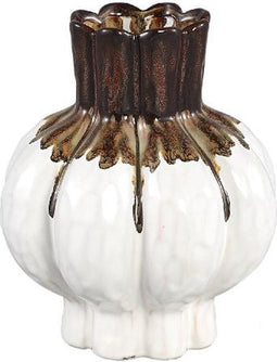 PTMD Bloempot Fenna - 18x18x21 cm - Keramiek - Bruin