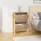 vidaXL - Schoenenkast - 57,5x33x80 - cm - bewerkt - hout