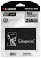 Kingston KC600 - SSD 256GB - 2,5 inch - SATA 3 - 550/500MB/s