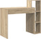 vidaXL - Bureau - met - Opslag - Sonoma - Eiken - 100x40x90 - cm - Van - Hout