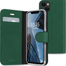 Accezz iPhone 13 - Wallet Softcase Bookcase - 3 pashouders - Groen