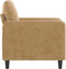 Fauteuil 60 cm fluweel bruin