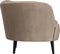 WOOOD Sara Loungefauteuil Rechts - Velvet - Khaki - 71x112x81