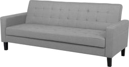 VEHKOO - Slaapbank 3-zits - Lichtgrijs - Polyester