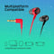 HyperX Cloud Earbuds II - Oordopjes met kabel - 14-mm drivers - Rood