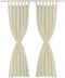 vidaXL - Micro-Satijnen - Gordijnen - met - Ringen - 140 - x - 245 - cm - 2 - stuks - (Creme)