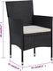 vidaXL - Tuinstoelen - 2 - st - poly - rattan - zwart