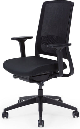 Gispen Zinn Smart Bureaustoel - 4D armleggers - Zwart - EN 1335 & NPR 1813 Keurmerk