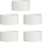 vidaXL - Tuinplanten - 5 - stuks - Wit - 40x40x20 - cm - Staal