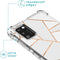 iMoshion Hoesje Geschikt voor Samsung Galaxy A41 Hoesje Met Koord - iMoshion Design Hoesje met Koord - Wit / Meerkleurig / Goud / White Graphic