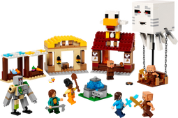LEGO Minecraft 21273 - De Ghast-ballon aanval op het dorp - 555 steentjes