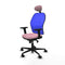 Piqueras y Crespo 2D036N1 - Bureaustoel - Verstelbare hoogte met armleuning - Roze