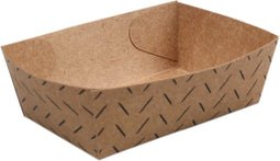 DEPA® Bak - Kraftkarton - conisch minibakje - 75x48x28mm - bruin/zwart - 400 stuks