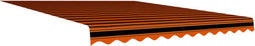 vidaXL - Luifeldoek - 350x250 - cm - canvas - oranje - en - bruin