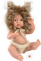 Llorens mini babypopje jongetje leeuw met speen 30 cm
