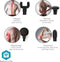Nedis SmartLife Sportmassagepistool - Accu gevoed - Ingebouwde Lithium-Ion - Oplaadbaar - 5 Massage Modes - Bolvormige kop / Conische kop / Platte kop / Tasje / U-vormige kop - Donkergrijs
