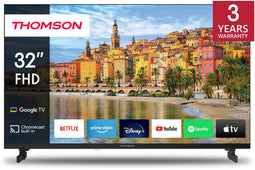 Thomson 32FG2S14 - Full HD TV - 32" LCD - Google TV - Zwart (2024)
