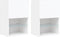 vidaXL - Tv-meubels - met - LED-verlichting - 2 - st - 40,5x30x60 - cm - wit