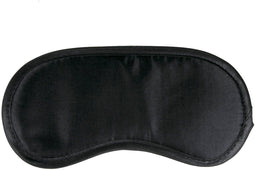 Zwart satijnen oogmasker