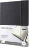 Sigel - notitieboek - Conceptum Pure - A4 - zwart - hardcover - 194 pagina's - 80 grams - ruit - met magneetsluiting - SI-CO151