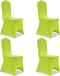 vidaXL - Stoelhoezen - stretch - 12 - st - crème