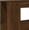 Hoofdeinde met LED 180x18,5x103,5 cm bewerkt hout bruineiken